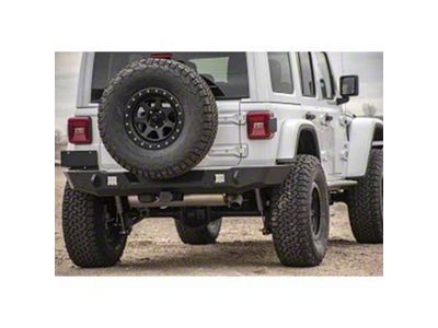Expedition One Trail Series 2 Rear Bumper; Textured Black (18-25 Jeep Wrangler JL)