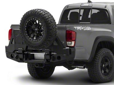 Expedition One Dual Swing Rear Bumper; Textured Black (16-23 Tacoma)