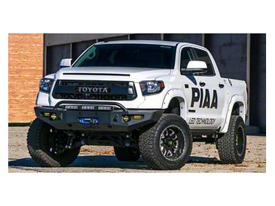 Expedition One Storm Trooper Front Bumper with Single Hoop; Textured Black (14-21 Tundra)