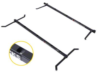 Exposed Racks 48-Inch M/F O'Land xBar; Textured Black (18-25 Jeep Wrangler JL)