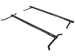 Exposed Racks 48-Inch Solid O'Land xBar; Textured Black (18-24 Jeep Wrangler JL)