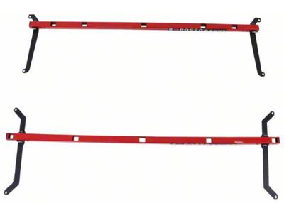 Exposed Racks 51-Inch M/F O'Land xBar; Rubic Red (18-25 Jeep Wrangler JL)