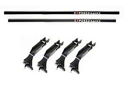 Exposed Racks Ultra Low Profile Roof Rack with Black Solid Crossbars (18-26 Jeep Wrangler JL w/ Hard Top)