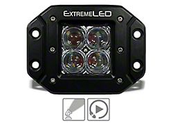 Extreme LED 3-Inch Extreme Series Flush Mount Orange LED Light Pod; Spot Beam (Universal; Some Adaptation May Be Required)