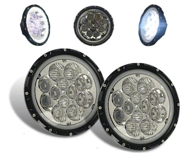 Extreme LED Jeep Wrangler 7Inch Arachnid Round LED Headlights with