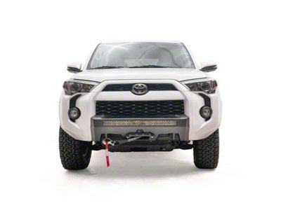 Fab Fours Hidden Winch Mount with No Guard; Bare Steel (14-24 4Runner)