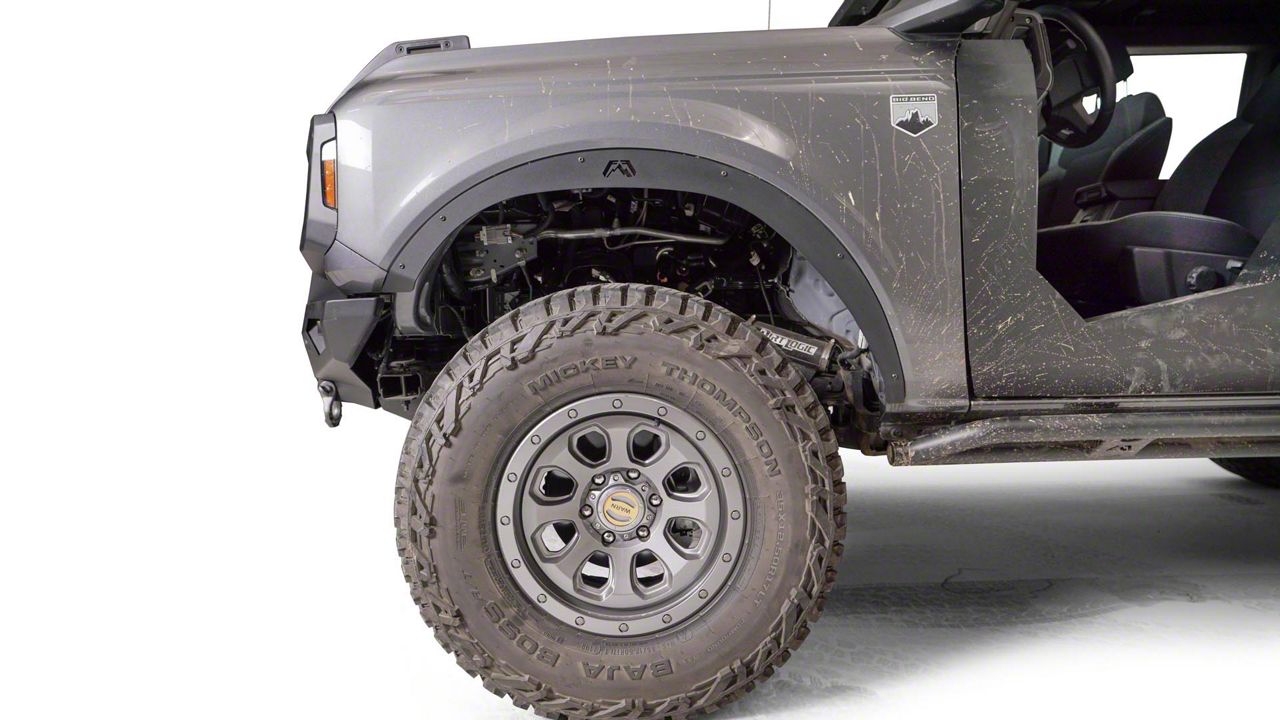 Fab Fours Bronco Fender Flare Delete; Matte Black FB20021 (2124