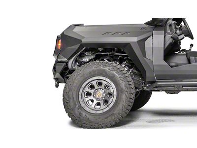 Fab Fours Front Fenders; Matte Black (21-25 Bronco 4-Door, Excluding Raptor)