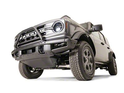 Fab Fours Front Undercarriage Skid Plate; Matte Black (21-25 Bronco, Excluding Raptor)