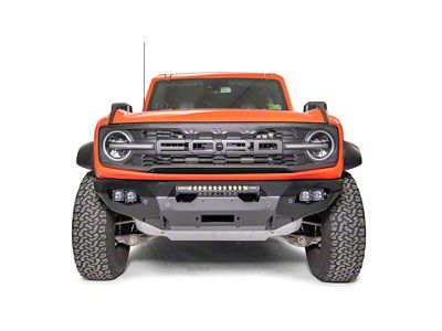 Fab Fours Matrix Front Bumper with No Guard; Matte Black (22-25 Bronco Raptor)