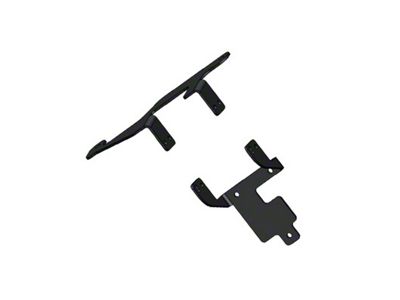 Fab Fours Matrix/Stubby Front Bumper Adaptive Cruise Control Relocation Bracket; Matte Black (21-25 Bronco)