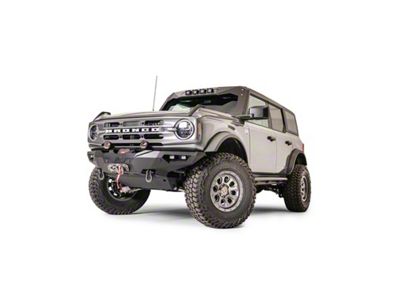Fab Fours Premium Winch Front Bumper; Bare Steel (21-25 Bronco, Excluding Raptor)