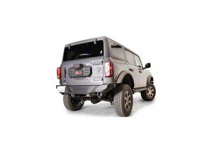 Fab Fours Spare Tire Delete; Bare Steel (21-25 Bronco)