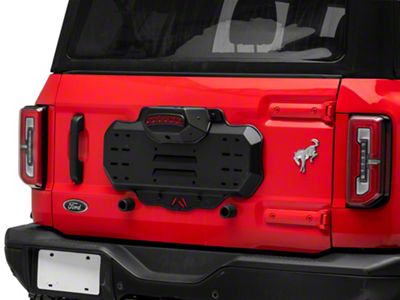 Fab Fours Spare Tire Delete; Matte Black (21-25 Bronco)