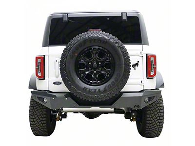 Fab Fours Standard Rear Bumper; Bare Steel (21-25 Bronco, Excluding Raptor)