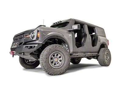 Fab Fours Trail Doors; Matte Black (21-25 Bronco 4-Door)