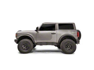 Fab Fours Tube Rock Sliders; Bare Steel (21-25 Bronco 2-Door)