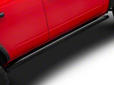 Fab Fours Tube Rock Sliders; Matte Black (21-25 Bronco 4-Door)