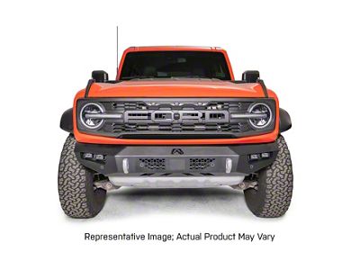 Fab Fours Vengeance Front Bumper with No Guard; Bare Steel (22-25 Bronco Raptor)