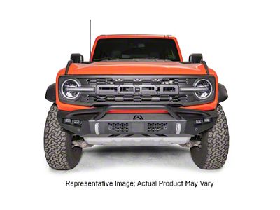 Fab Fours Vengeance Front Bumper with Pre-Runner Guard; Bare Steel (22-25 Bronco Raptor)