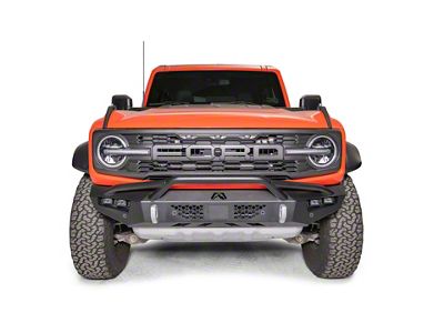 Fab Fours Vengeance Front Bumper with Pre-Runner Guard; Matte Black (22-25 Bronco Raptor)