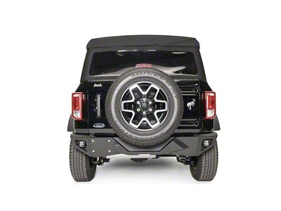 Fab Fours Vengeance Rear Bumper; Bare Steel (21-25 Bronco, Excluding Raptor)