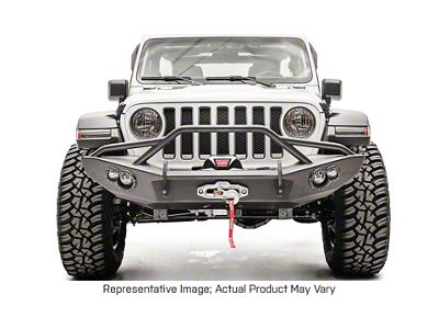 Fab Fours Lifestyle Winch Front Bumper; Bare Steel (20-25 Jeep Gladiator JT)