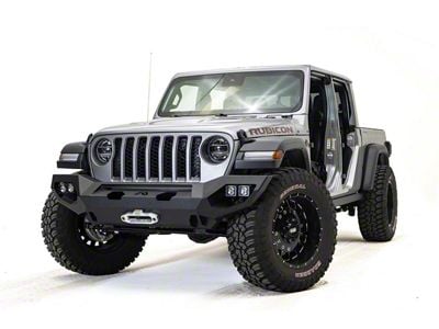 Fab Fours Matrix Front Bumper; Bare Steel (20-25 Jeep Gladiator JT)