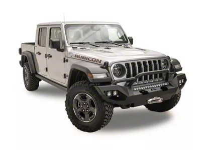 Fab Fours Matrix Front Bumper with Pre-Runner Guard; Bare Steel (20-25 Jeep Gladiator JT)