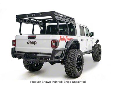 Fab Fours Overland Bed Rack; Bare Steel (20-25 Jeep Gladiator JT)