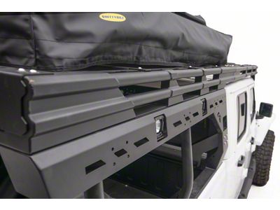 Fab Fours Overland Bed Rack Extension; Bare Steel (20-25 Jeep Gladiator JT)