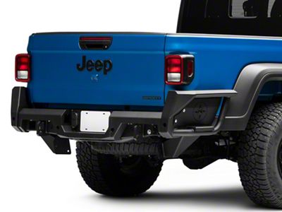 Fab Fours Rear Bumper; Matte Black (20-25 Jeep Gladiator JT)