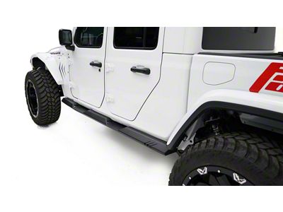 Fab Fours Rock Sliders; Bare Steel (20-25 Jeep Gladiator JT)