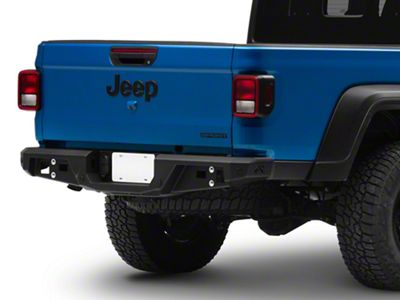 Fab Fours Standard Rear Bumper; Matte Black (20-25 Jeep Gladiator JT)
