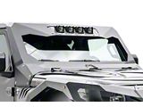 Fab Fours ViCowl Windshield Protector Cube Light Insert; Matte Black (20-25 Jeep Gladiator JT, Excluding Mojave)