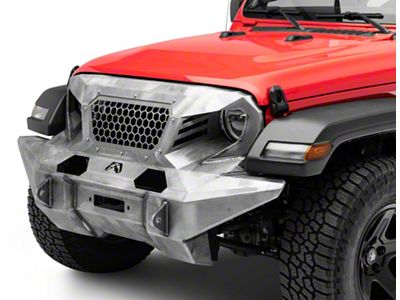 Fab Fours Front Full Width Grumper; Bare Steel (18-25 Jeep Wrangler JL)