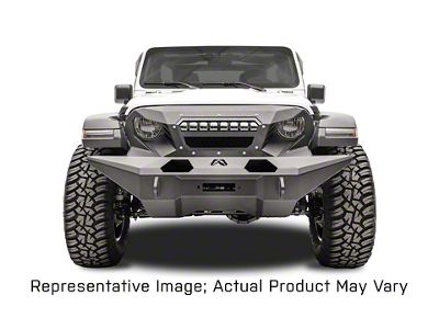 Fab Fours Grumper 20-Inch LED Light Bar Mount; Bare Steel (18-25 Jeep Wrangler JL)