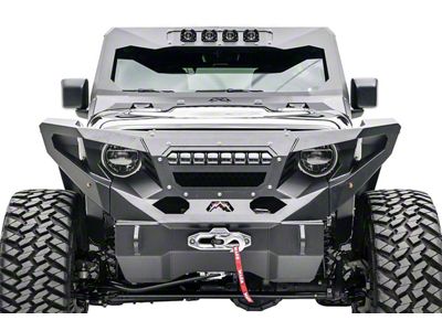 Fab Fours Grumper Front Fenders; Matte Black (18-25 Jeep Wrangler JL)