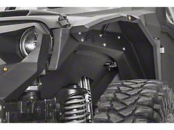 Fab Fours Grumper Front Inner Fenders; Matte Black (18-24 Jeep Wrangler JL)