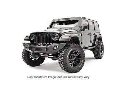 Fab Fours Lifestyle Winch Front Bumper; Bare Steel (18-25 Jeep Wrangler JL)