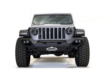 Fab Fours Matrix Front Bumper; Matte Black (18-25 Jeep Wrangler JL)