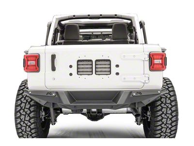 Fab Fours Premium Rear Bumper; Matte Black (18-25 Jeep Wrangler JL)