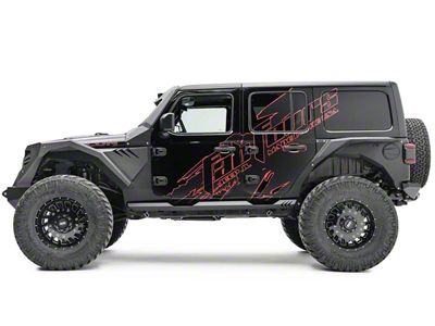Fab Fours Rear Fenders; Bare Steel (18-25 Jeep Wrangler JL 4-Door)