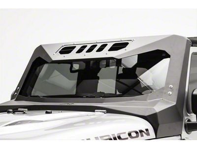 Fab Fours ViCowl Windshield Protector; Bare Steel (07-18 Jeep Wrangler JK)
