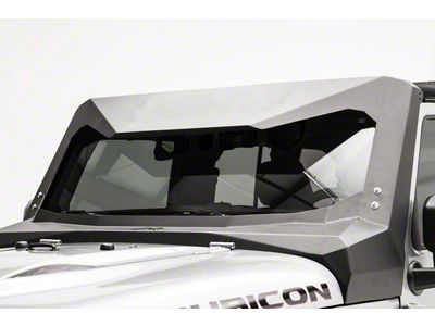 Fab Fours ViCowl Windshield Protector; Matte Black (07-18 Jeep Wrangler JK)