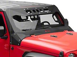 Fab Fours ViCowl Windshield Protector; Matte Black (18-25 Jeep Wrangler JL, Excluding 4xe)