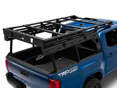 Fab Fours Overland Bed Rack; Matte Black (16-23 Tacoma w/ 5-Foot Bed)
