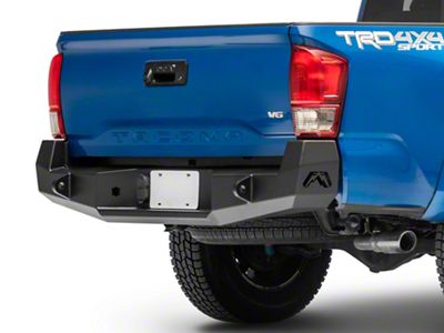 Fab Fours Premium Rear Bumper; Matte Black (16-23 Tacoma)