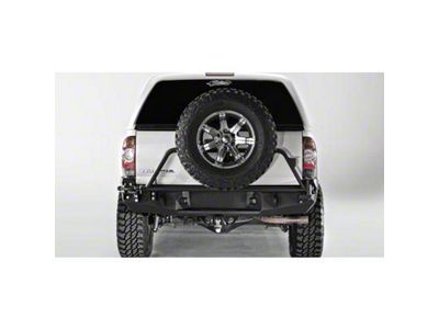 Fab Fours Premium Rear Bumper Tire Carrier; Matte Black (05-15 Tacoma)