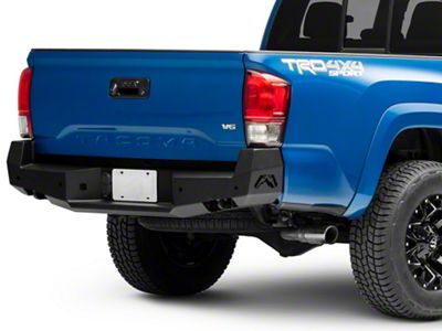 Fab Fours Rear Bumper; Matte Black (16-23 Tacoma)